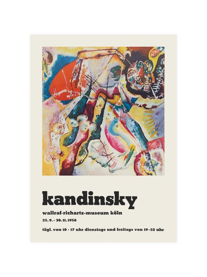 Poster Fusion Kandinsky Exhibition 1958 Poster