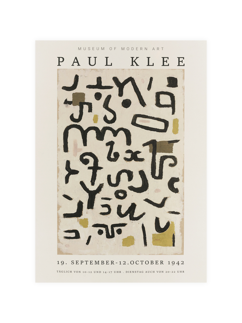 Klee Exhibition MoMA 1942 Poster