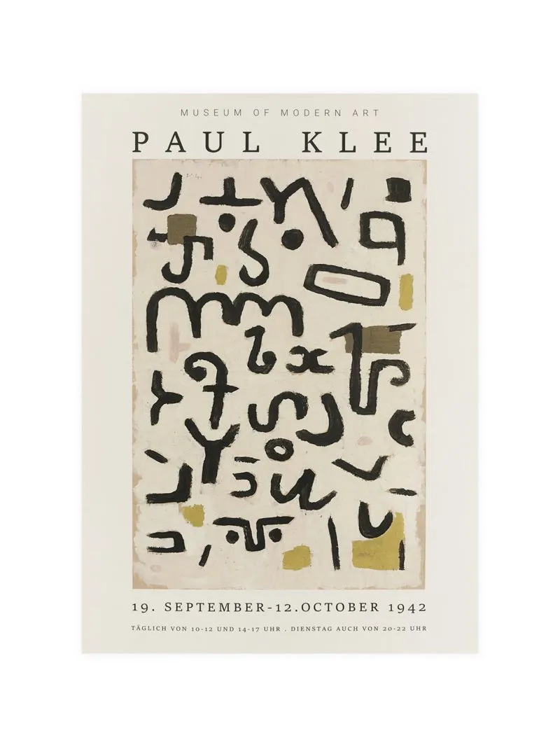 PosterFusion Klee Exhibition MoMA 1942 Poster
