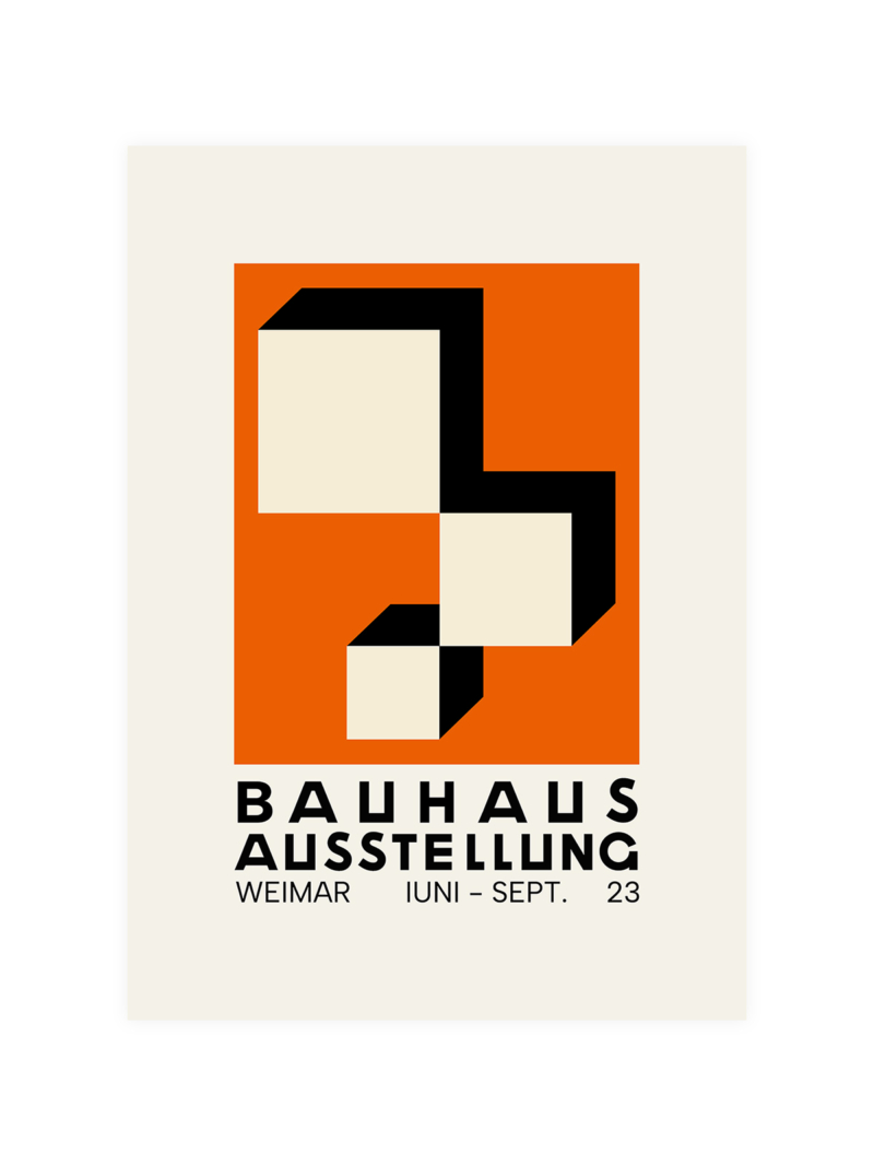 Cart Bauhaus Weimar 1923 Poster